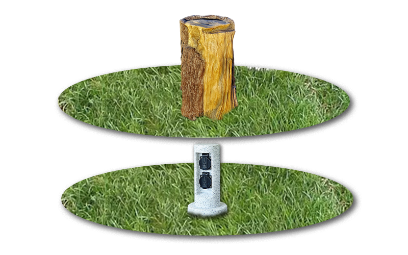 Декоративные пни